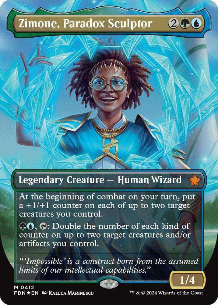 Zimone, Paradox Sculptor (Borderless) (Mana Foil)