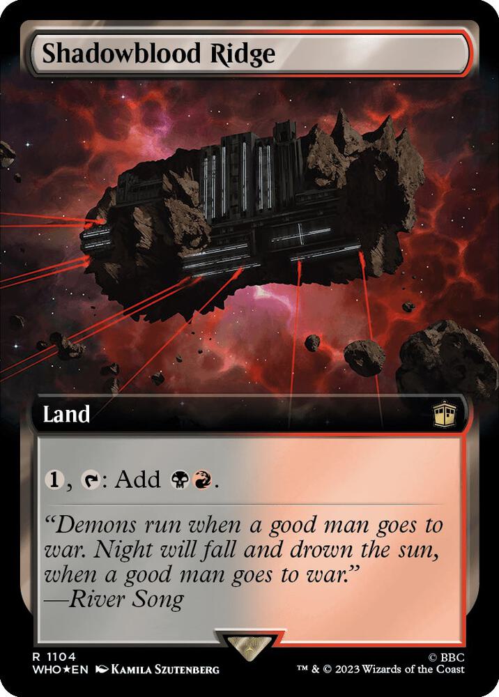 Shadowblood Ridge (Extended Art) (Surge Foil)