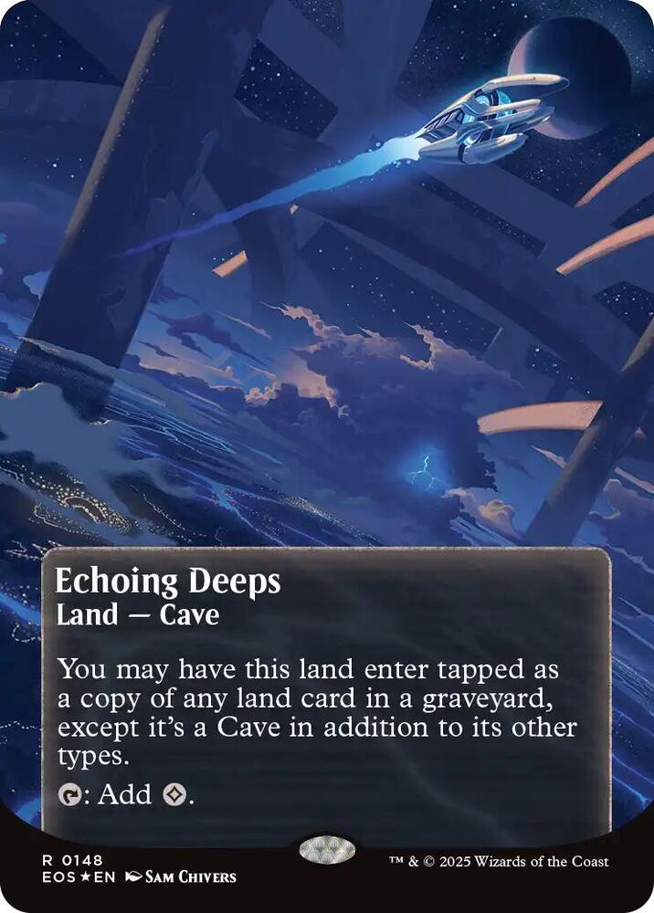 Echoing Deeps (0148) (Borderless) (Galaxy Foil)