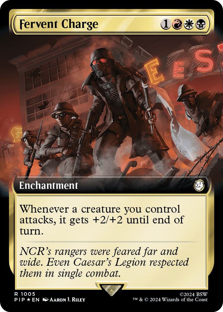 Fervent Charge (Extended Art) (Surge Foil)