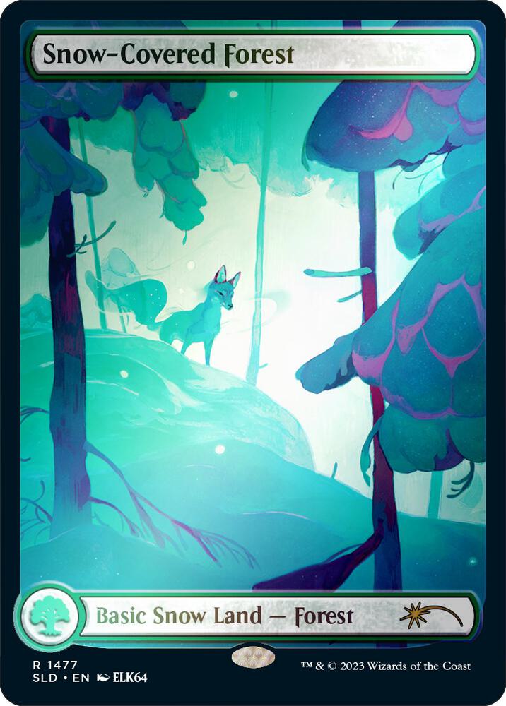 Snow-Covered Forest (1477) (Rainbow Foil)