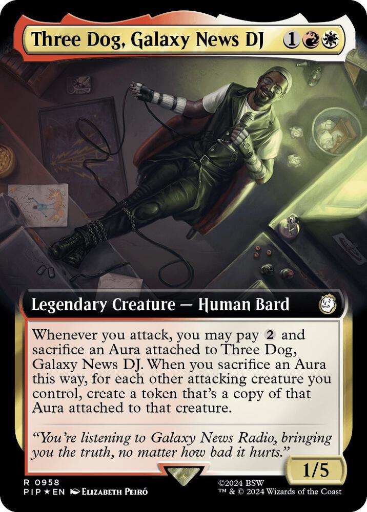 Three Dog, Galaxy News DJ (Extended Art) (Surge Foil)