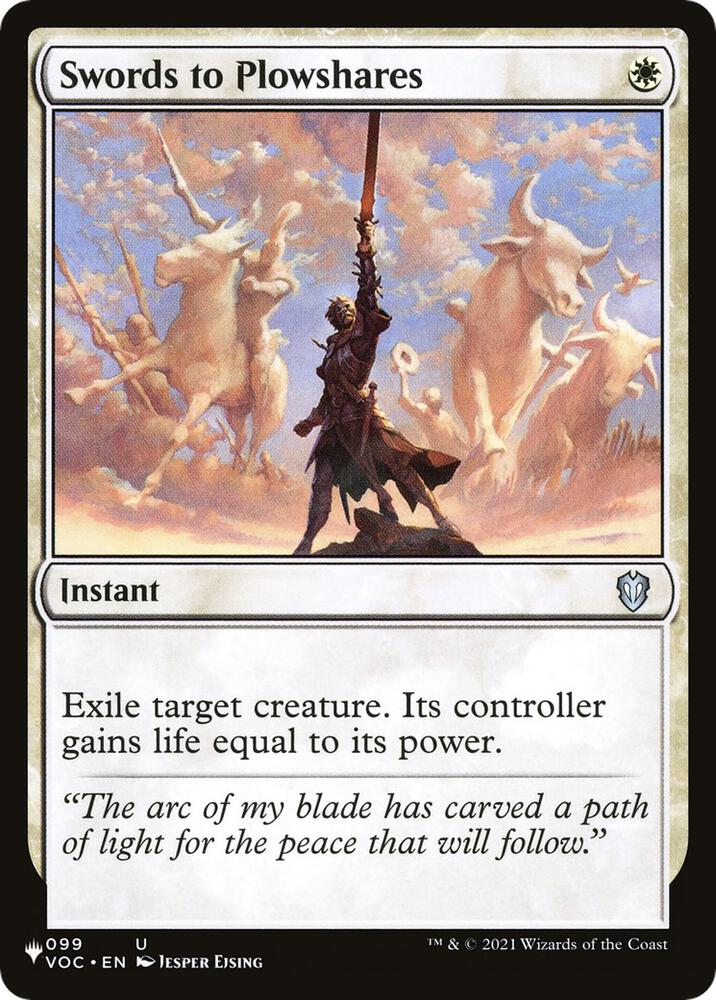 Swords to Plowshares (VOC)