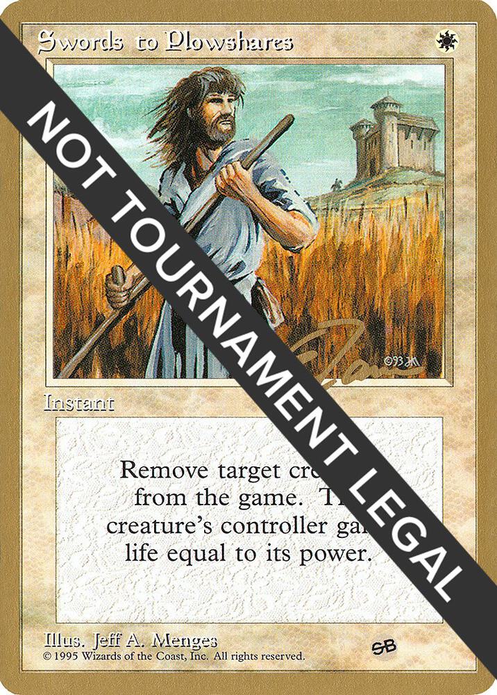 Swords to Plowshares - 1996 Eric Tam (4ED) (SB)