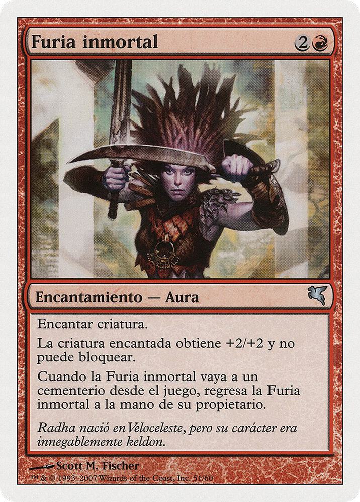 Undying Rage (Spanish) - "Furia inmortal"
