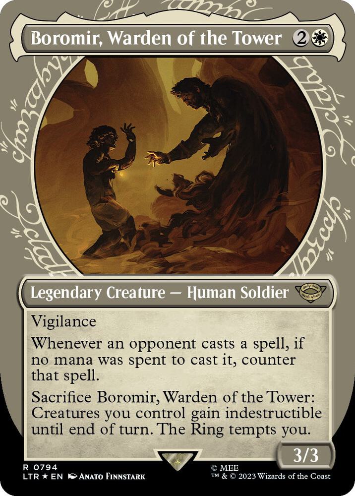 Boromir, Warden of the Tower (Showcase) (Surge Foil)