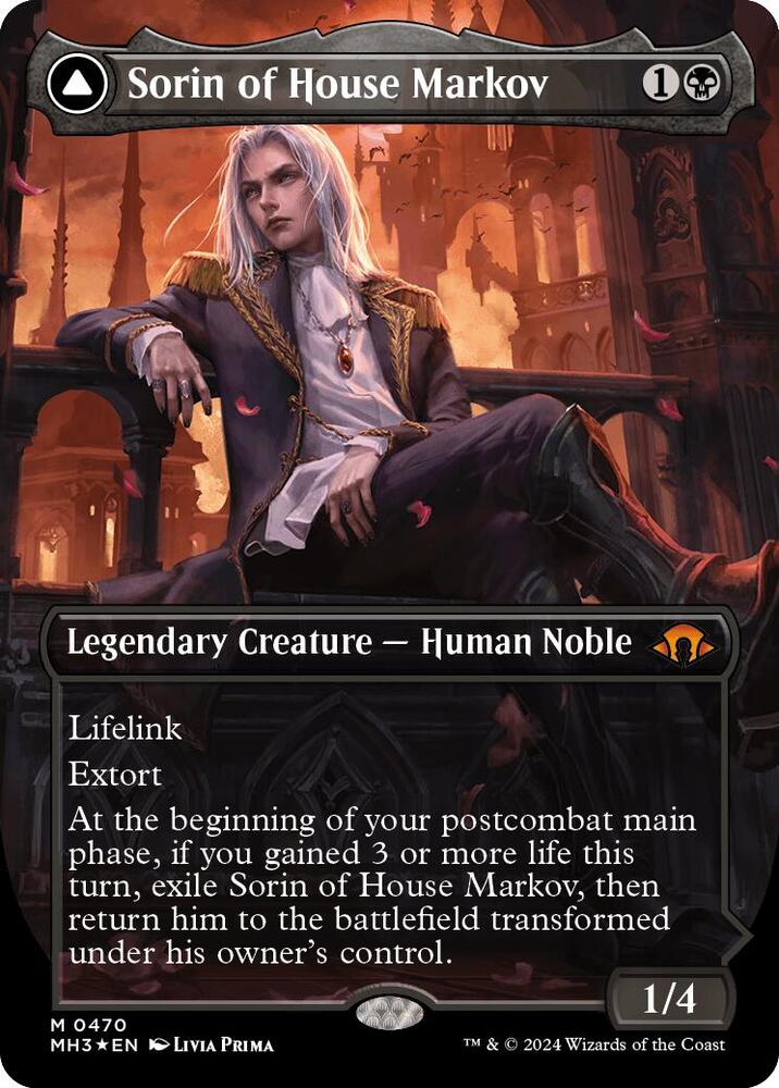 Sorin of House Markov (Borderless) (Textured Foil)