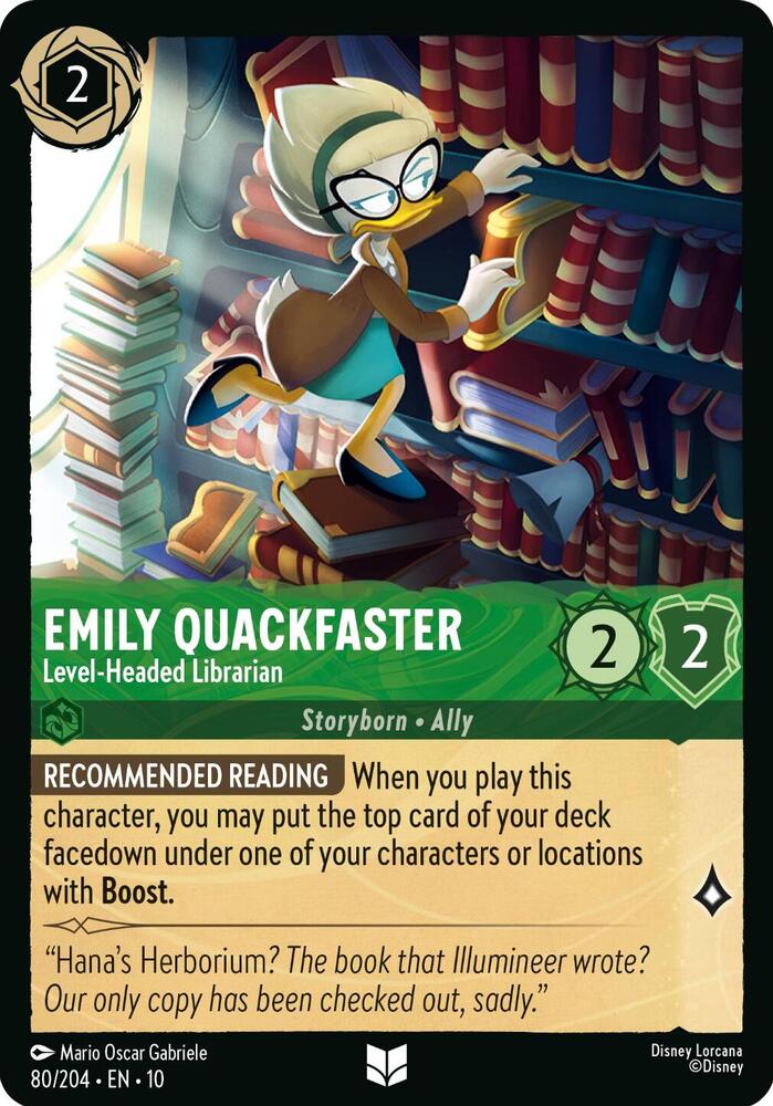 Emily Quackfaster - Level-Headed Librarian