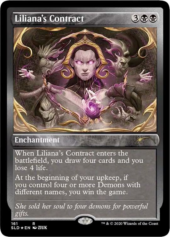 Liliana's Contract (161) (Foil Etched)