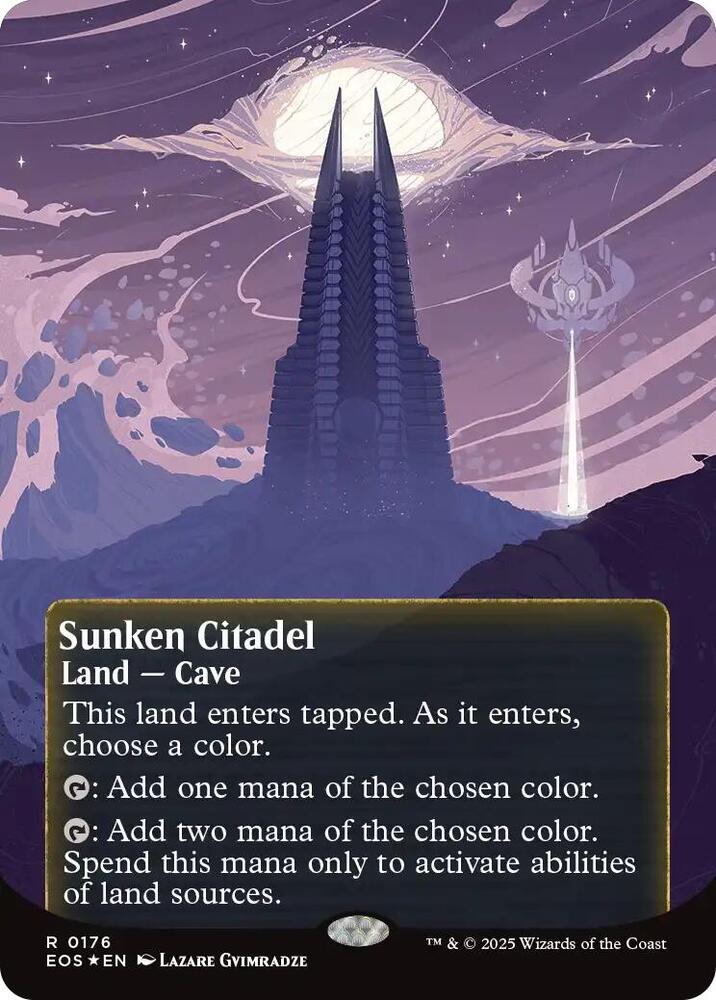 Sunken Citadel (0176) (Borderless) (Galaxy Foil)