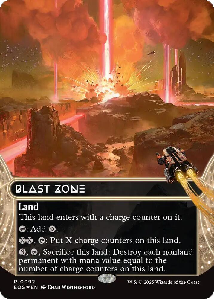 Blast Zone (0092) (Borderless) (Galaxy Foil)
