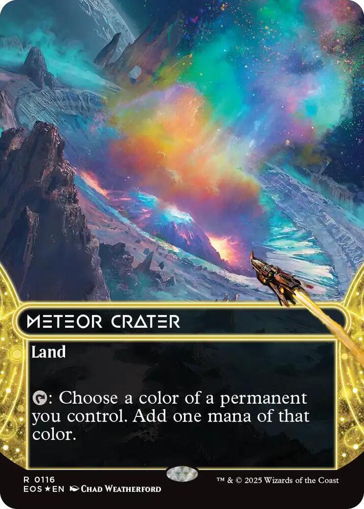 Meteor Crater (0116) (Borderless) (Galaxy Foil)