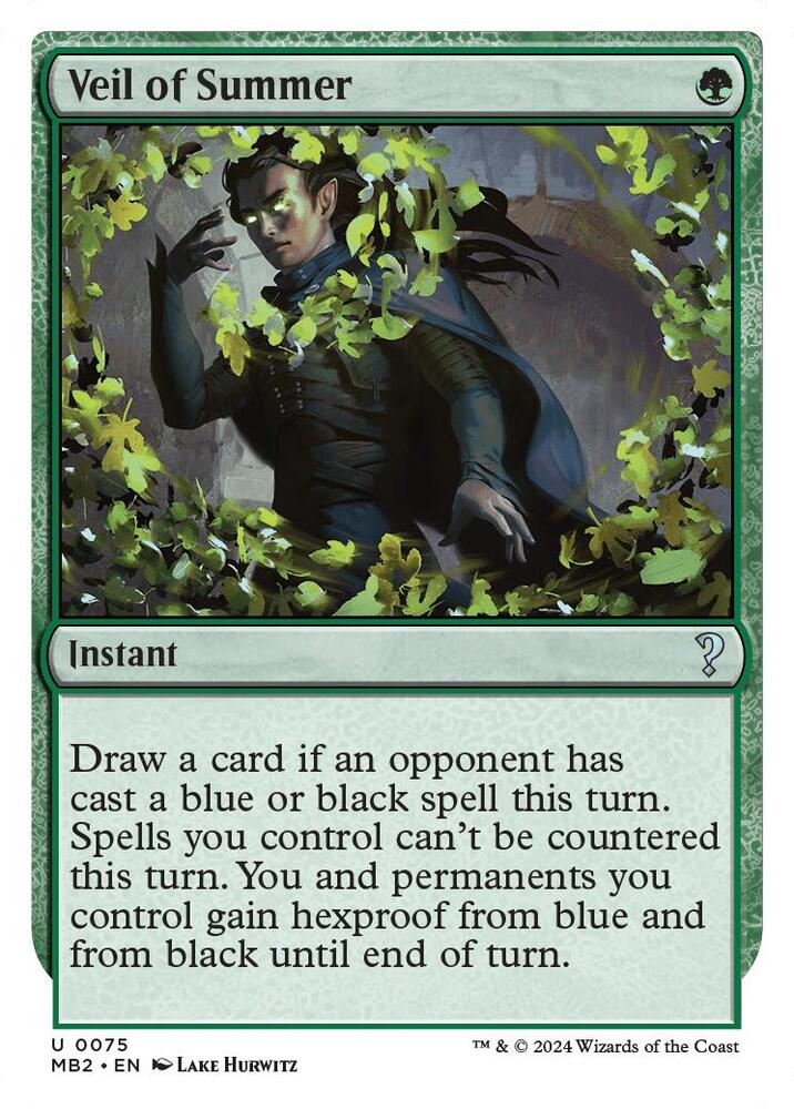 Veil of Summer (White Border)
