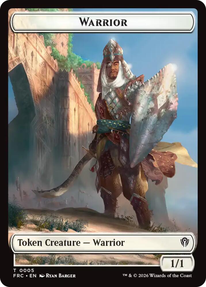 Warrior // Insect Double-Sided Token