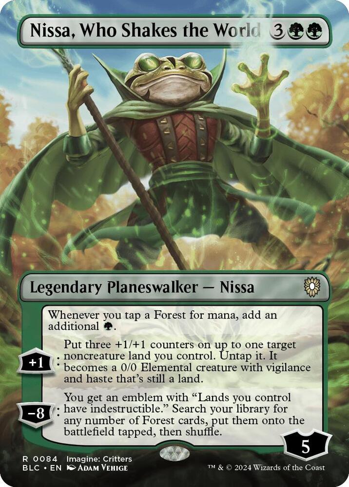 Nissa, Who Shakes the World (Borderless)
