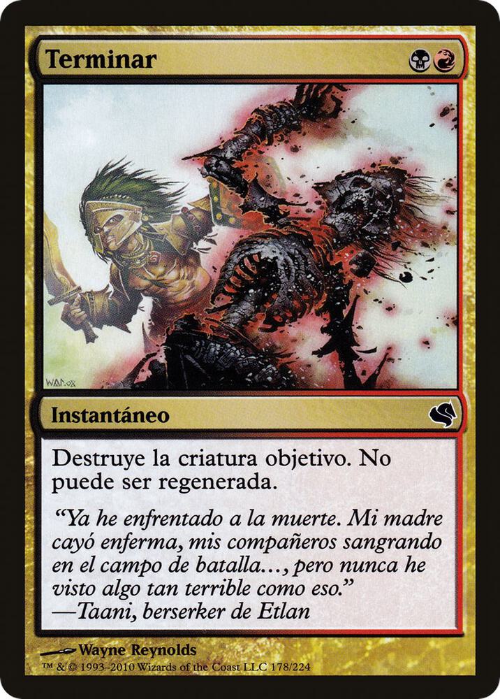 Terminate (Spanish) - "Terminar"