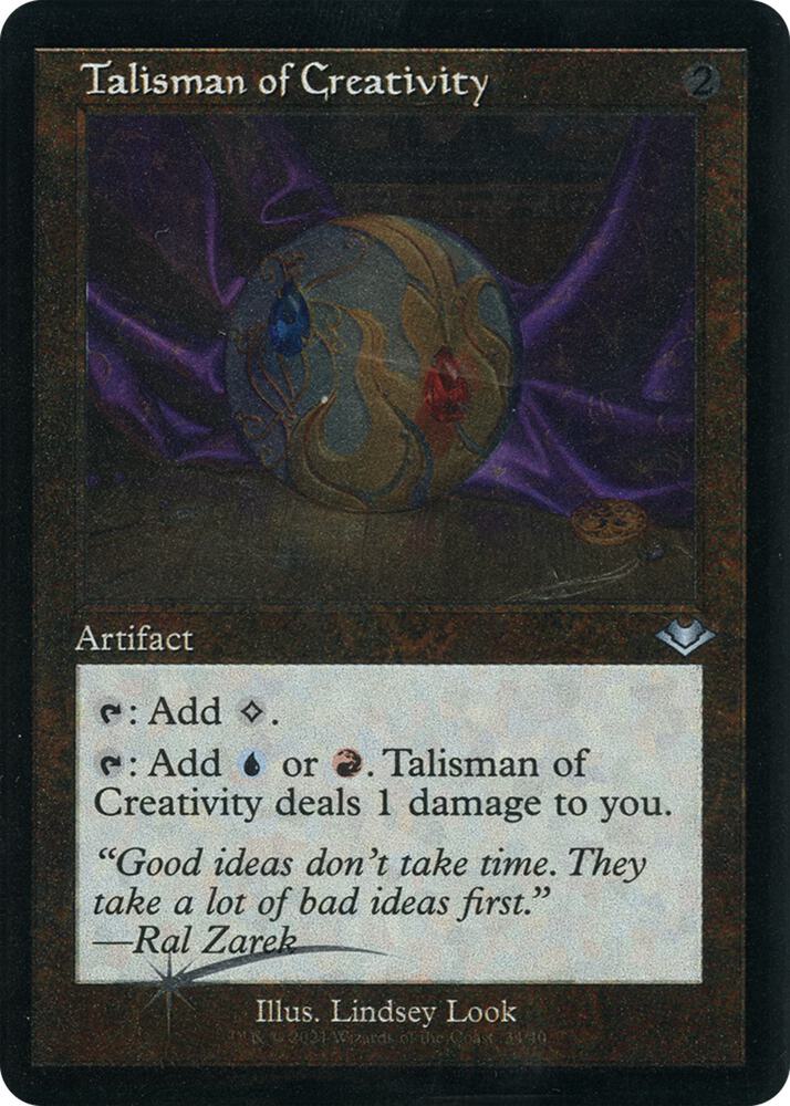 Talisman of Creativity (Retro Frame) (Foil Etched)