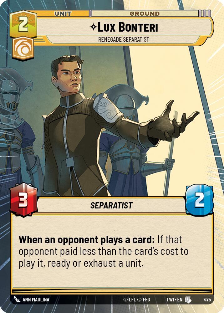 Lux Bonteri - Renegade Separatist (Hyperspace)