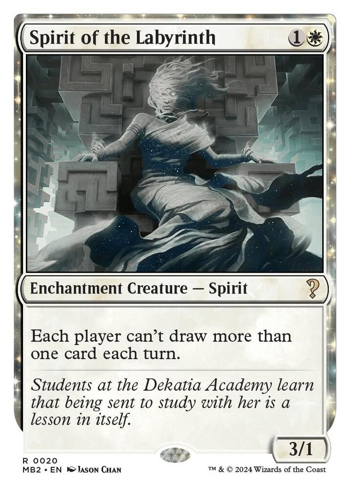 Spirit of the Labyrinth (White Border)