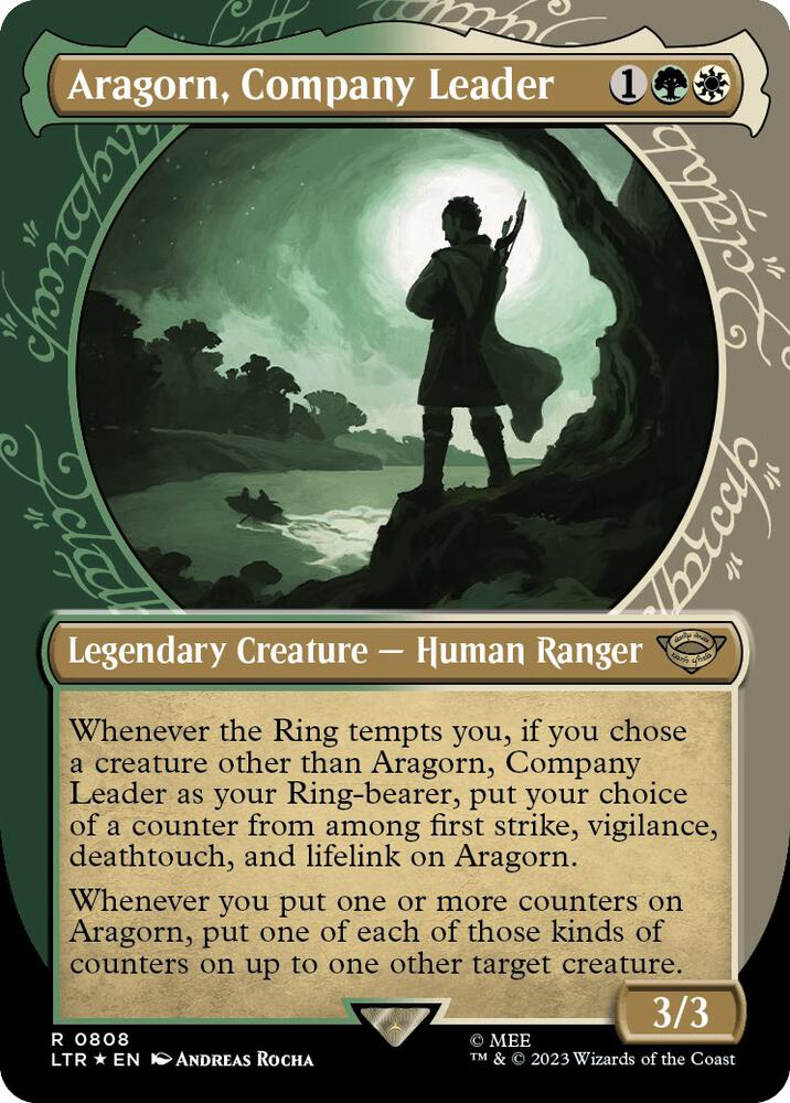 Aragorn, Company Leader (Showcase) (Surge Foil)