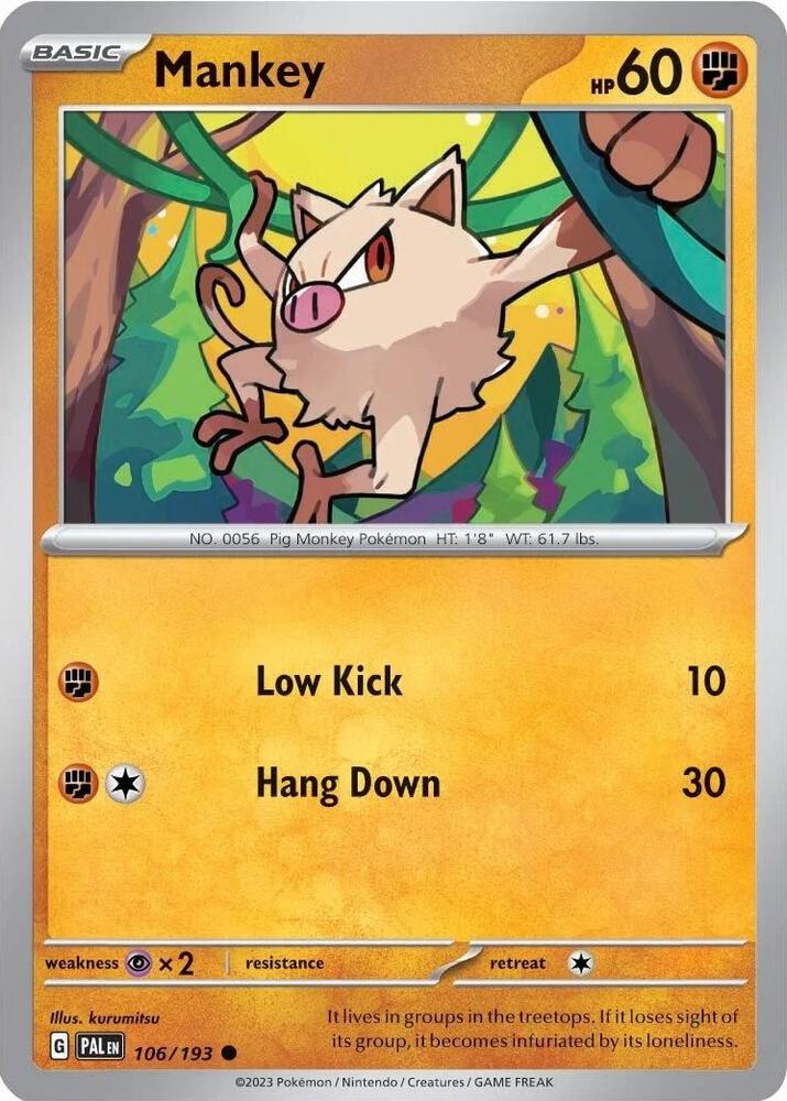 Mankey - 106/193 (Cosmos Holo)